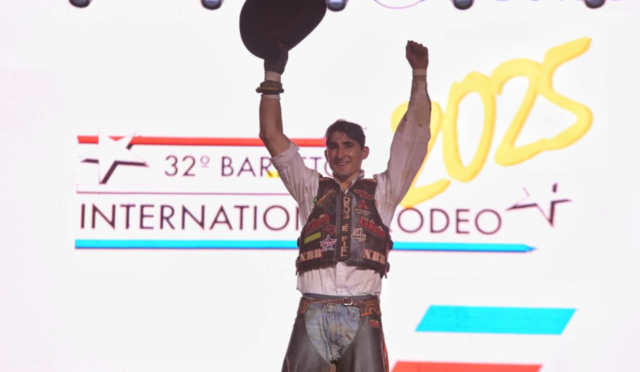 Vitor Dias é campeão do rodeio internacional em Barretos 2025